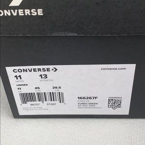 Converse Shoes - NEW Converse Chuck Taylor Low 11 Turbo Green Converse Shoes - NEW Converse Chuck Taylor Low 11 Turbo Green